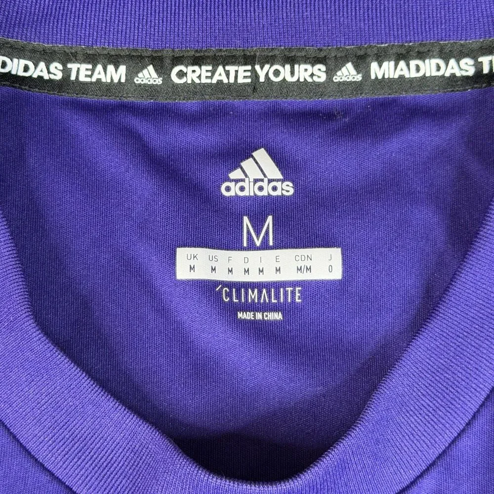ADIDAS  Catz Los Angeles Premier FC Jersey Womens Medium Purple Climalite Futbol